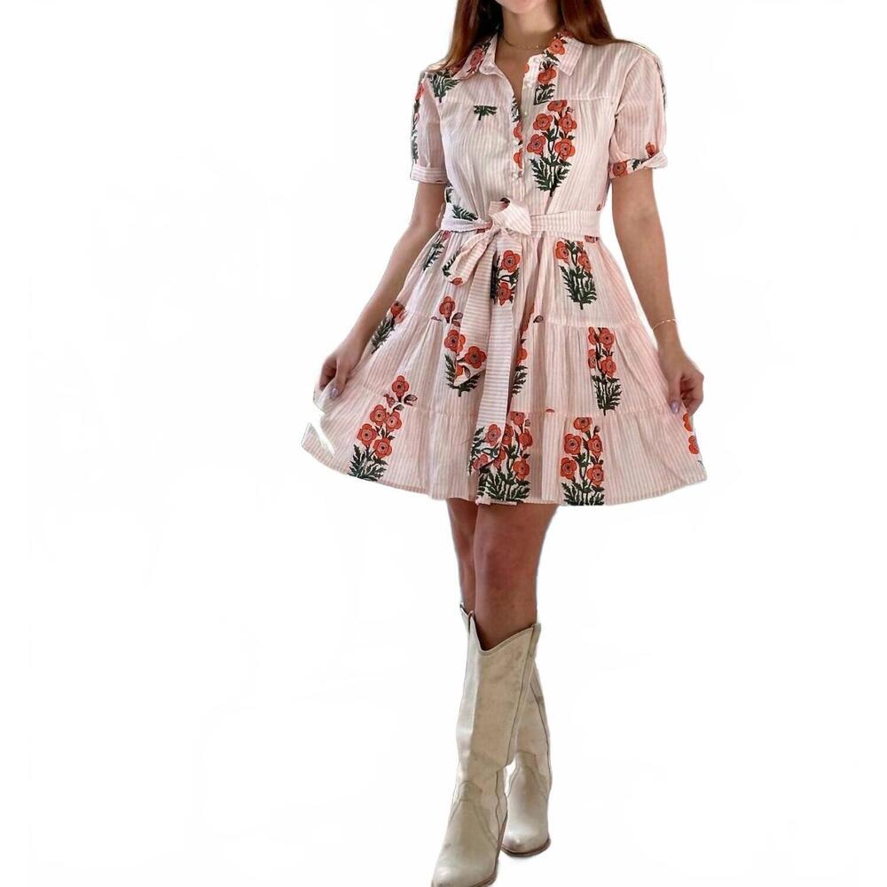 NEW JUST DARVINY georgia mini dress in bouquet